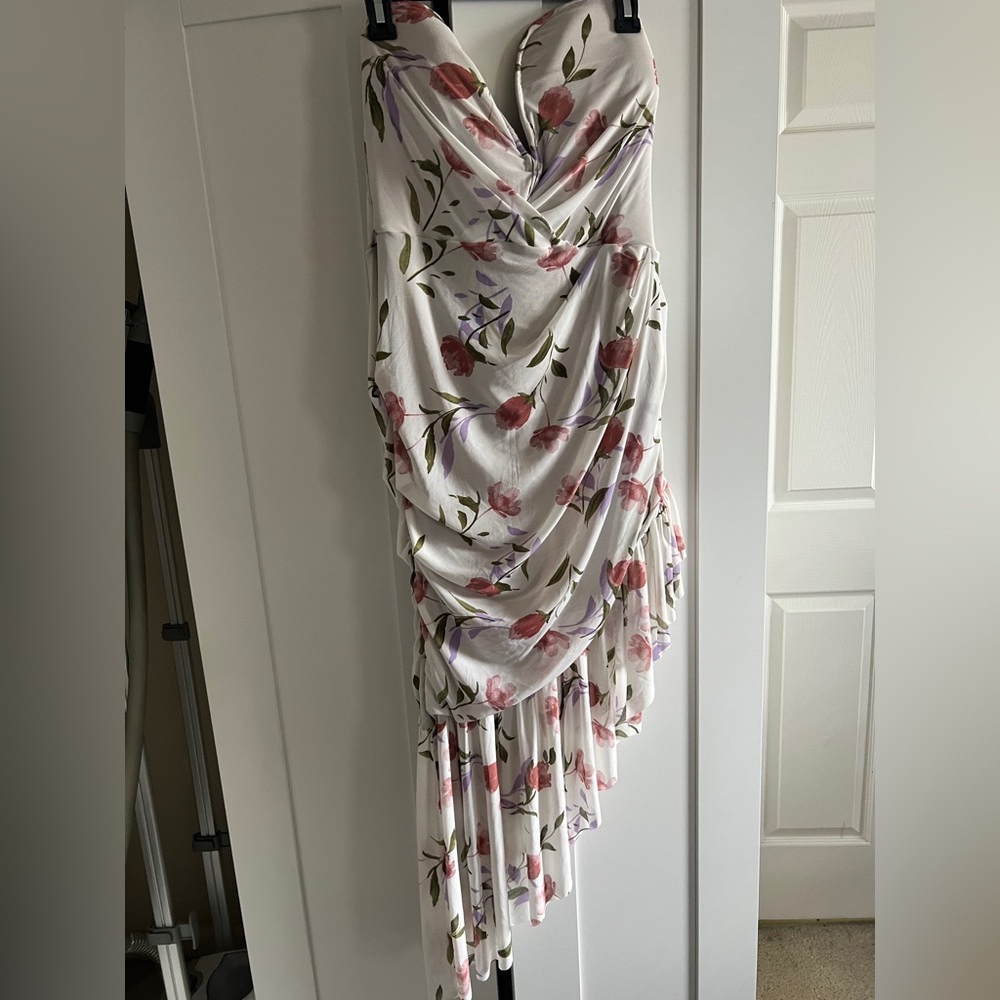 Jluxlabel floral strapless dress